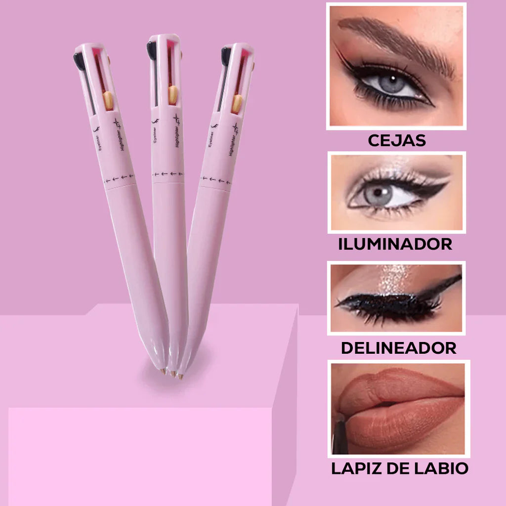 LAPIZ MULTIGLOW™  2x1 🇺🇸 MAKE UP 4 en 1 + EBOOK GRATIS